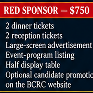 Eisenhower Dinner 2026 - Red Sponsor - $750