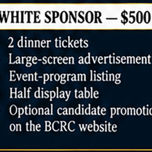 Eisenhower Dinner 2026 - White Sponsor - $500
