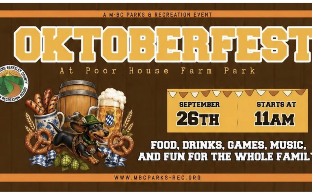 Berkeley County Oktoberfest – Sep. 26 – 11am to 5 pm